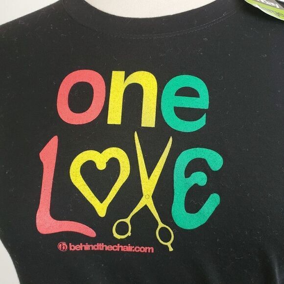One love hair stylist rasta themed baby tee - Picture 4 of 4